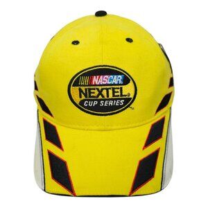 NASCAR Nextel Cup Series Racing Cap Hat Yellow Embroidered Motorsports Stripes